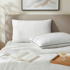 Aquila White Queen Size Shredded Memory Foam Pillow - Ornate Home