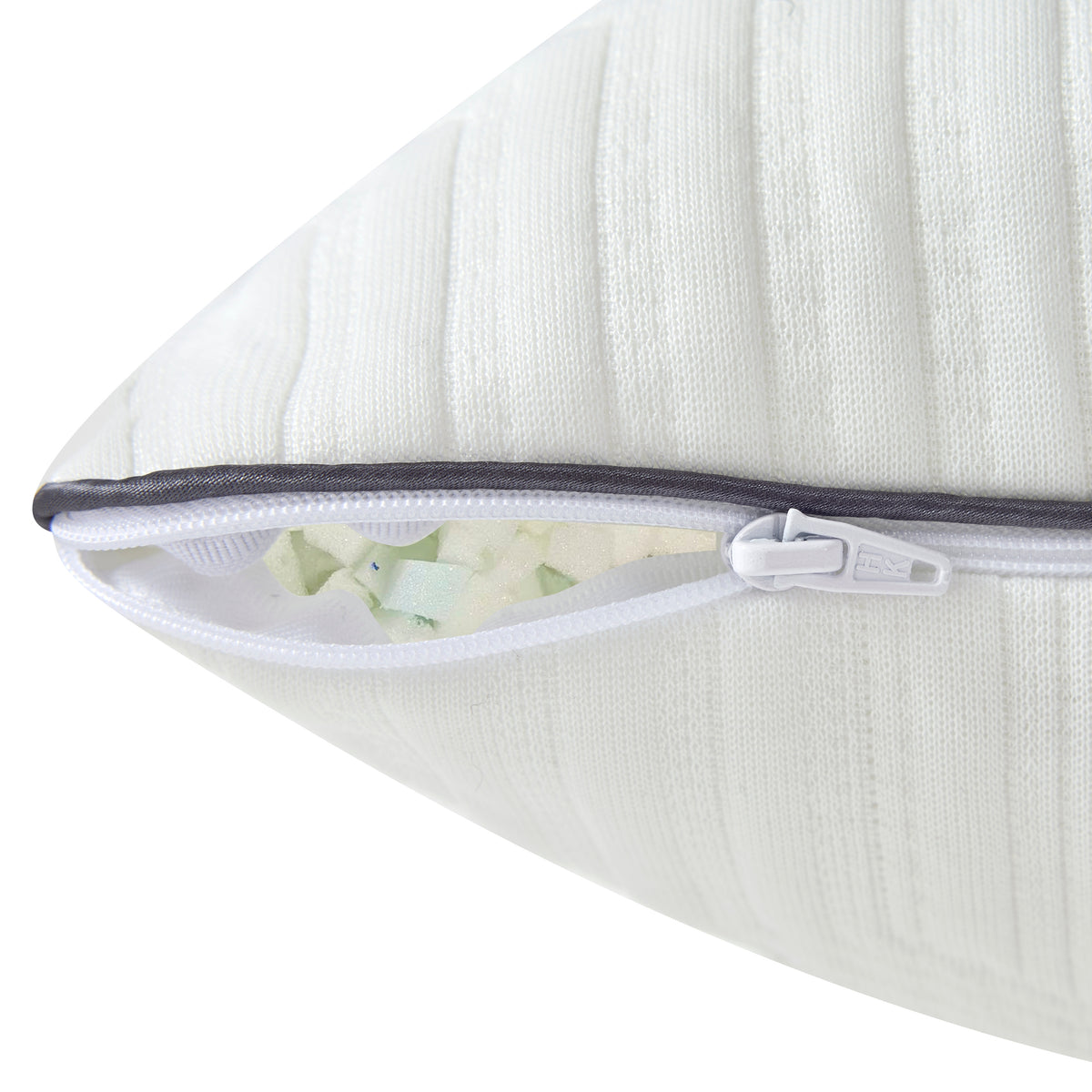 Aquila White Queen Size Shredded Memory Foam Pillow - Ornate Home