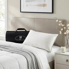 Aquila White Queen Size Shredded Memory Foam Pillow - Ornate Home