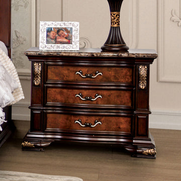 Aquilina Cherry/Oak 5 Pc. Queen Bedroom Set w/ 2NS - Ornate Home