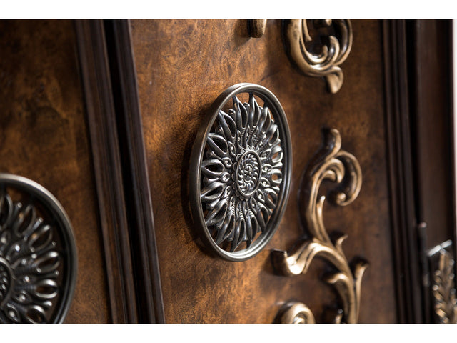 Aquilina Cherry/Oak Chest - Ornate Home