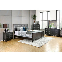 Arabelle Wire-Brushed Black Mirror - Ornate Home