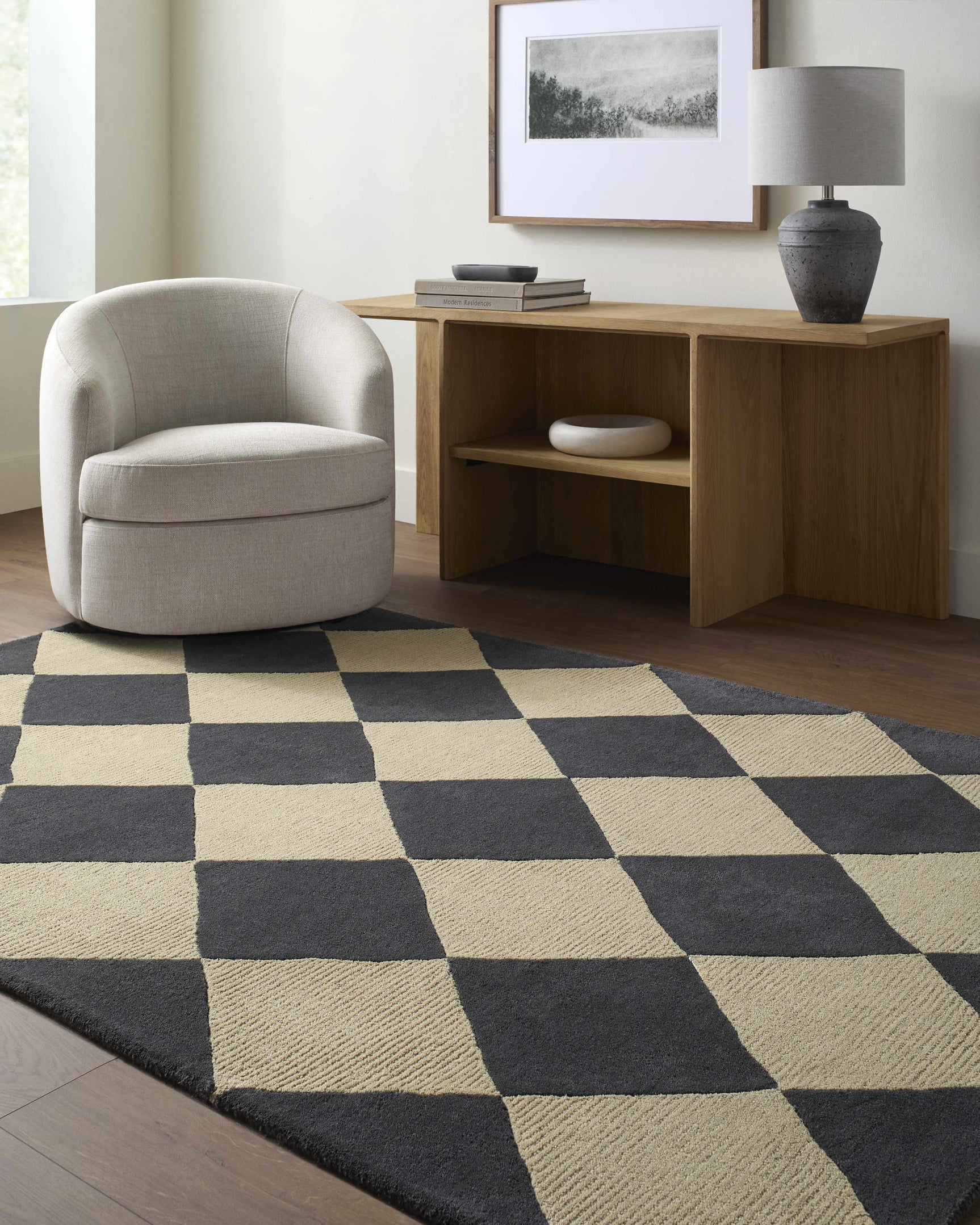 Aradia Charcoal Area Rug - Ornate Home