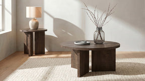 Aragon Dark Rustic Mango Coffee Table Set - Ornate Home