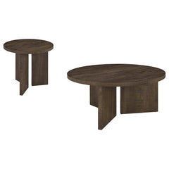 Aragon Dark Rustic Mango Coffee Table Set - Ornate Home