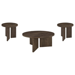 Aragon Dark Rustic Mango Coffee Table Set - Ornate Home