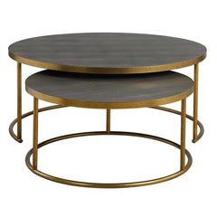 Aragon Gray Nesting Coffee Tables (Set of 2) - Ornate Home