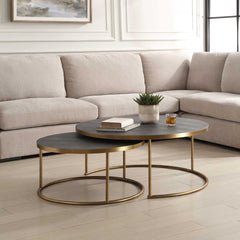 Aragon Gray Nesting Coffee Tables (Set of 2) - Ornate Home