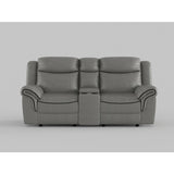 Aram Brown Double Glider Reclining Loveseat - Ornate Home