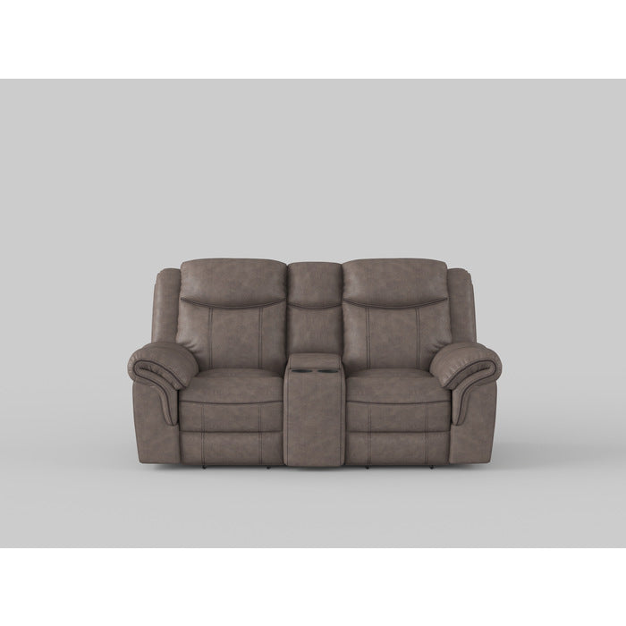 Aram Brown Double Glider Reclining Loveseat - Ornate Home