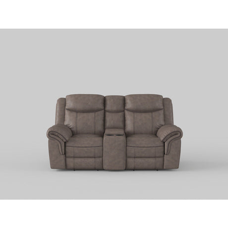 Aram Brown Double Glider Reclining Loveseat - Ornate Home