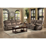 Aram Brown Double Glider Reclining Loveseat - Ornate Home