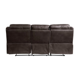 Aram Brown Double Reclining Sofa - Ornate Home