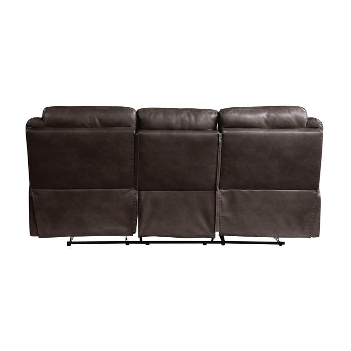 Aram Brown Double Reclining Sofa - Ornate Home