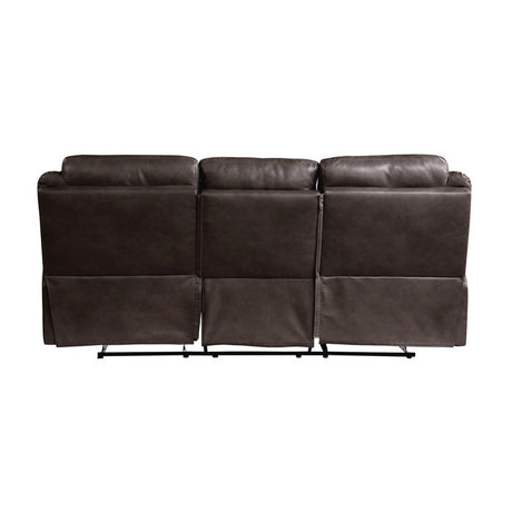 Aram Brown Double Reclining Sofa - Ornate Home