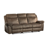 Aram Brown Double Reclining Sofa - Ornate Home