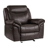 Aram Brown Glider Reclining Chair - Ornate Home