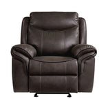 Aram Brown Glider Reclining Chair - Ornate Home