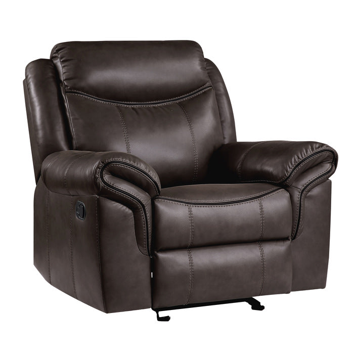 Aram Brown Glider Reclining Chair - Ornate Home
