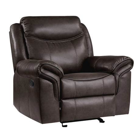 Aram Brown Glider Reclining Chair - Ornate Home