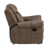 Aram Brown Glider Reclining Chair - Ornate Home