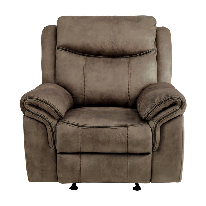 Aram Brown Glider Reclining Chair - Ornate Home