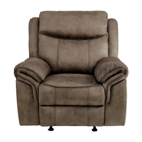 Aram Brown Glider Reclining Chair - Ornate Home