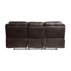 Aram Dark Brown Double Reclining Sofa - Ornate Home