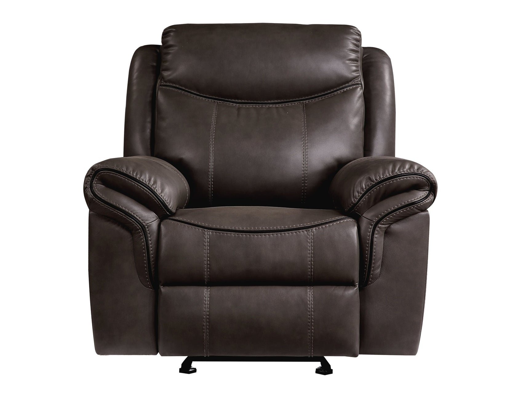 Aram Dark Brown Glider Reclining Chair - Ornate Home