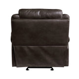 Aram Dark Brown Glider Reclining Chair - Ornate Home