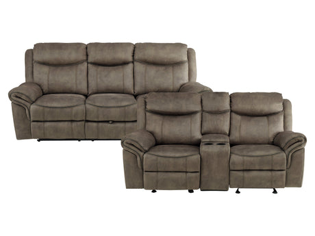 Aram Dark Brown Sofa & Loveseat - Ornate Home