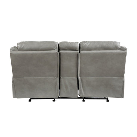 Aram Gray Double Glider Reclining Loveseat - Ornate Home