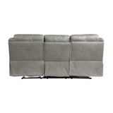 Aram Gray Double Reclining Sofa - Ornate Home