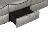 Aram Gray Double Reclining Sofa - Ornate Home