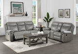 Aram Gray Double Reclining Sofa - Ornate Home