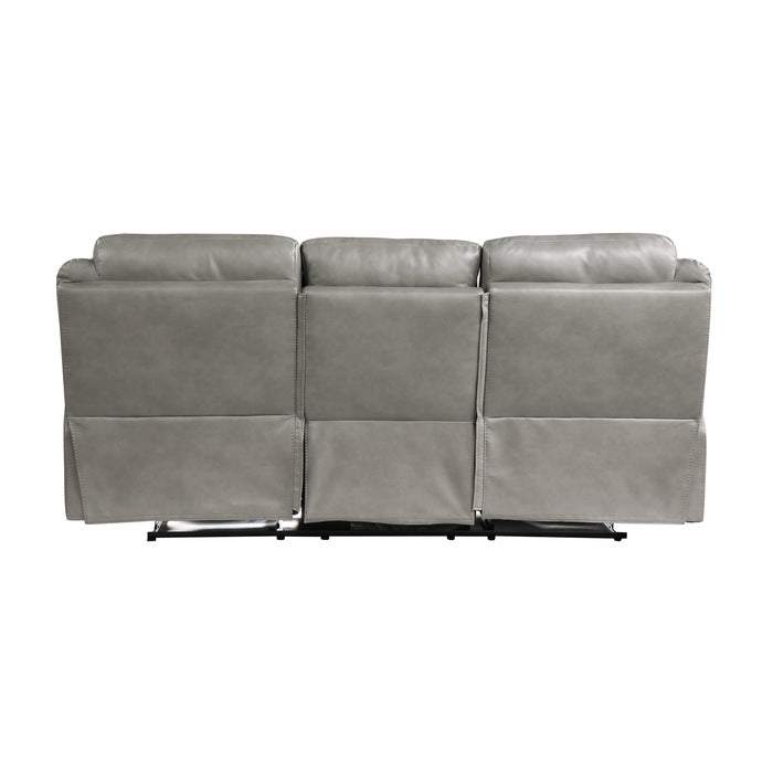 Aram Gray Double Reclining Sofa - Ornate Home