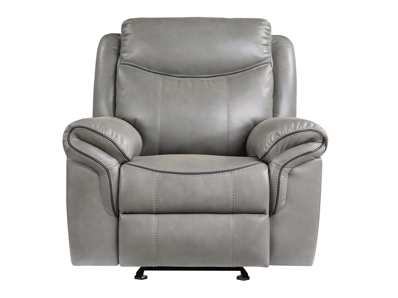 Aram Gray Glider Reclining Chair - Ornate Home