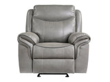 Aram Gray Glider Reclining Chair - Ornate Home