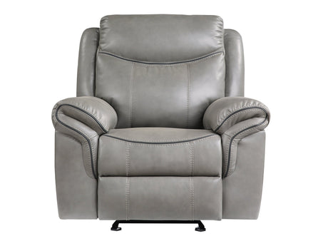 Aram Gray Glider Reclining Chair - Ornate Home