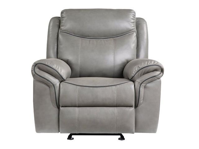 Aram Gray Glider Reclining Chair - Ornate Home