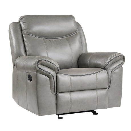 Aram Gray Glider Reclining Chair - Ornate Home