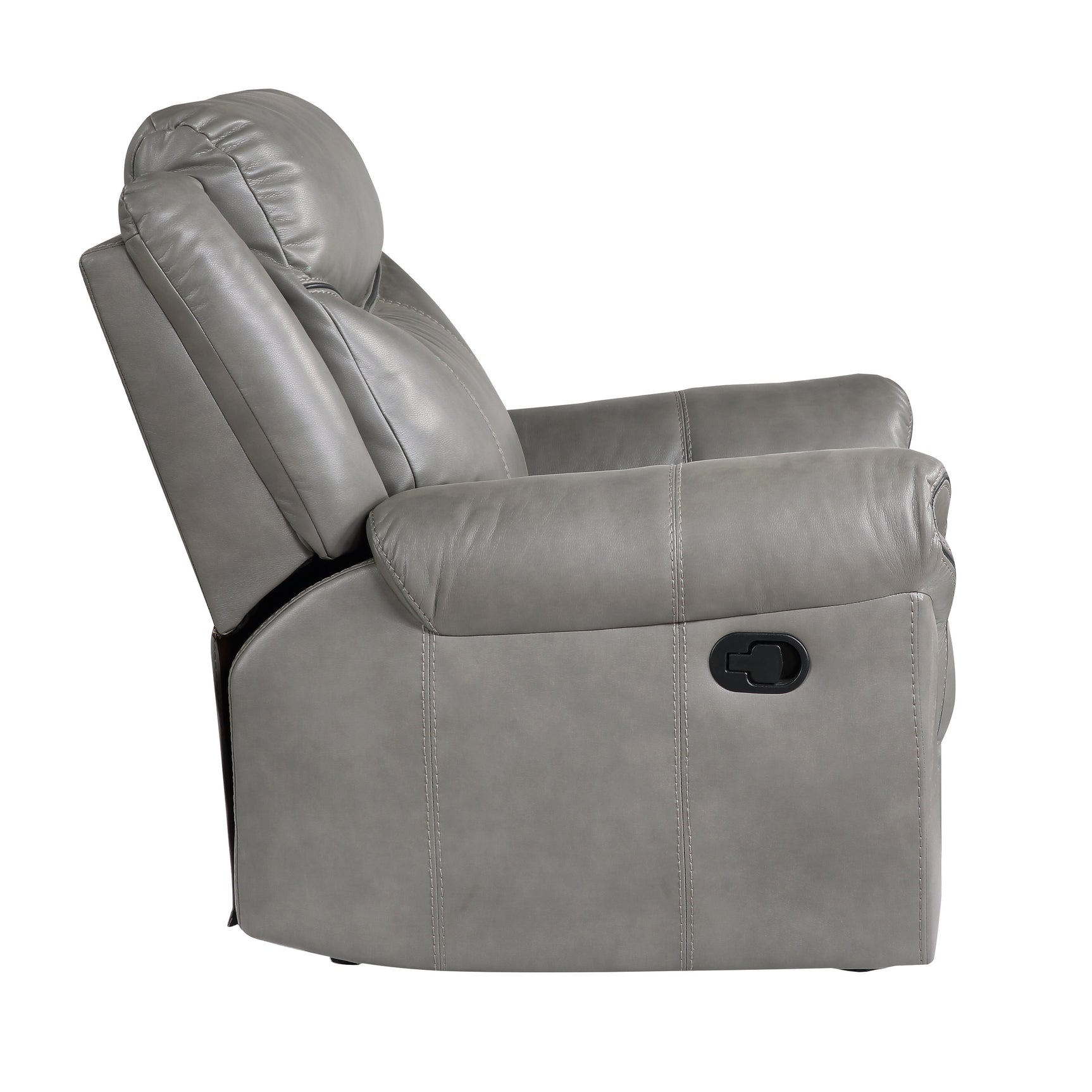 Aram Gray Glider Reclining Chair - Ornate Home