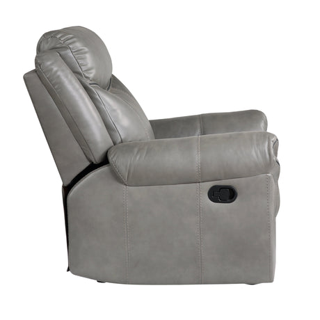 Aram Gray Glider Reclining Chair - Ornate Home