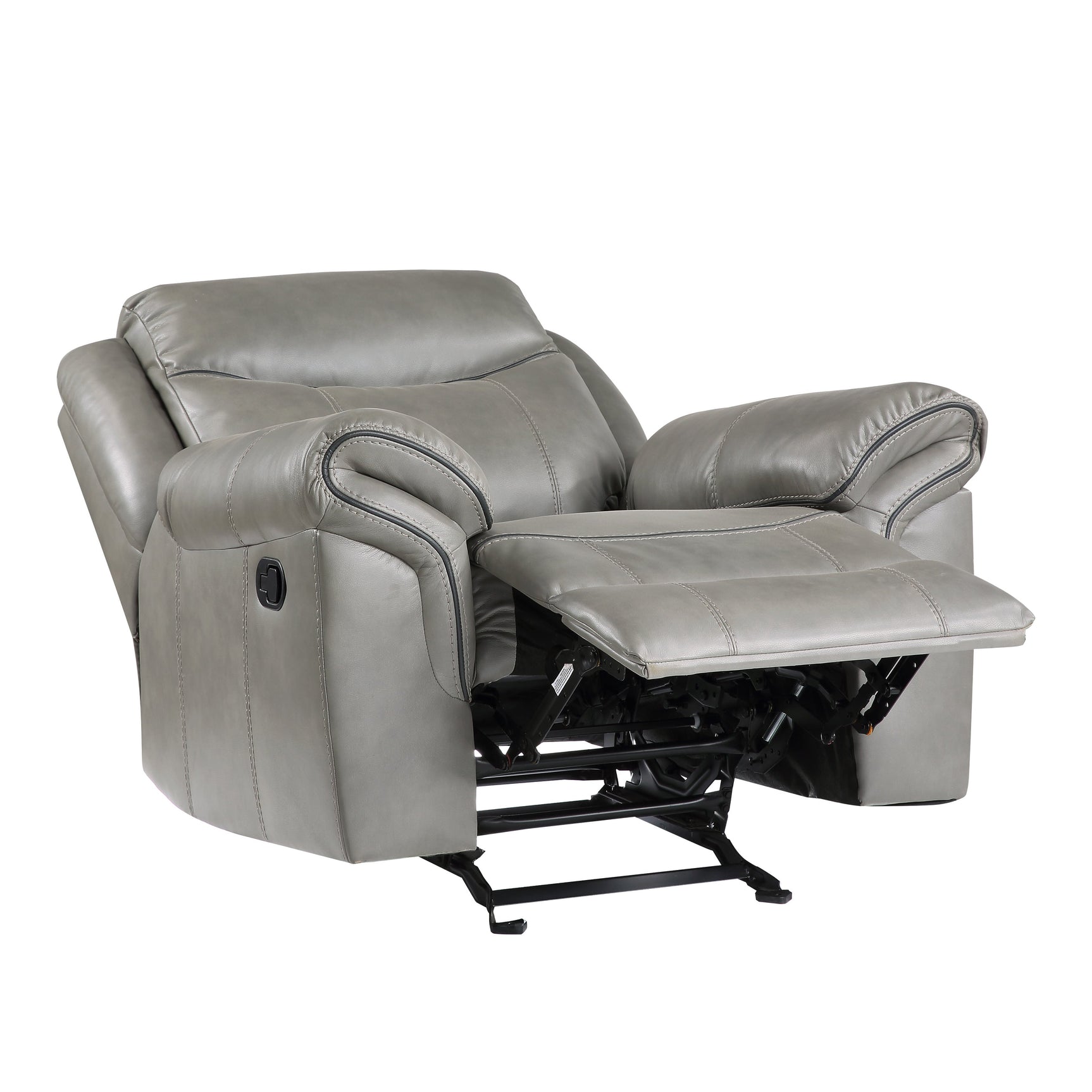 Aram Gray Glider Reclining Chair - Ornate Home