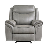 Aram Gray Glider Reclining Chair - Ornate Home