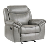 Aram Gray Glider Reclining Chair - Ornate Home