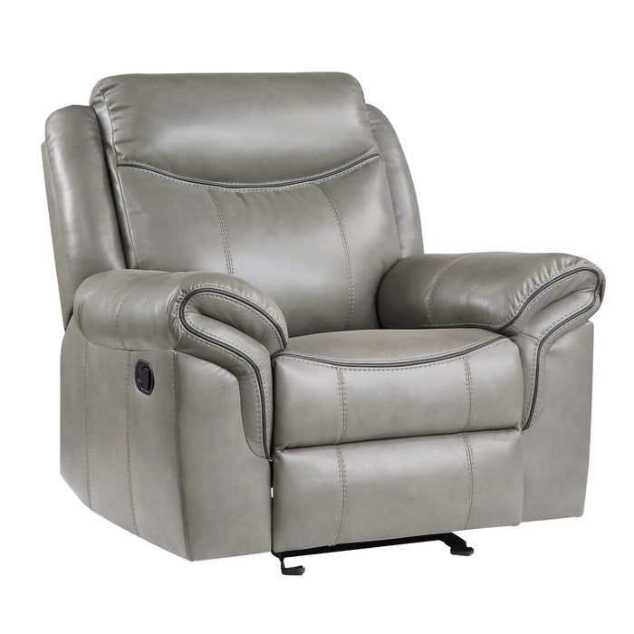 Aram Gray Glider Reclining Chair - Ornate Home