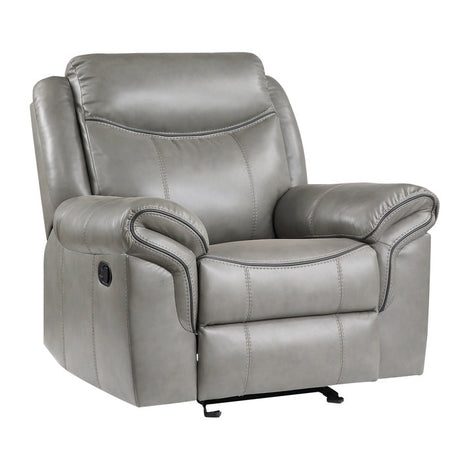 Aram Gray Glider Reclining Chair - Ornate Home