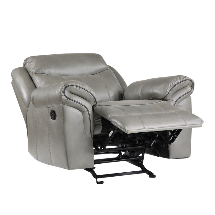 Aram Gray Glider Reclining Chair - Ornate Home