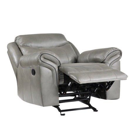 Aram Gray Glider Reclining Chair - Ornate Home